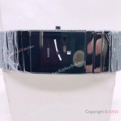 Copy Rado Black Matte Ceramic Watch Quartz Movement